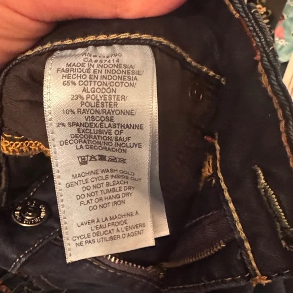 True Religion Women's Boot Cut Jeans in Deep Blue - Picture 4 of 9